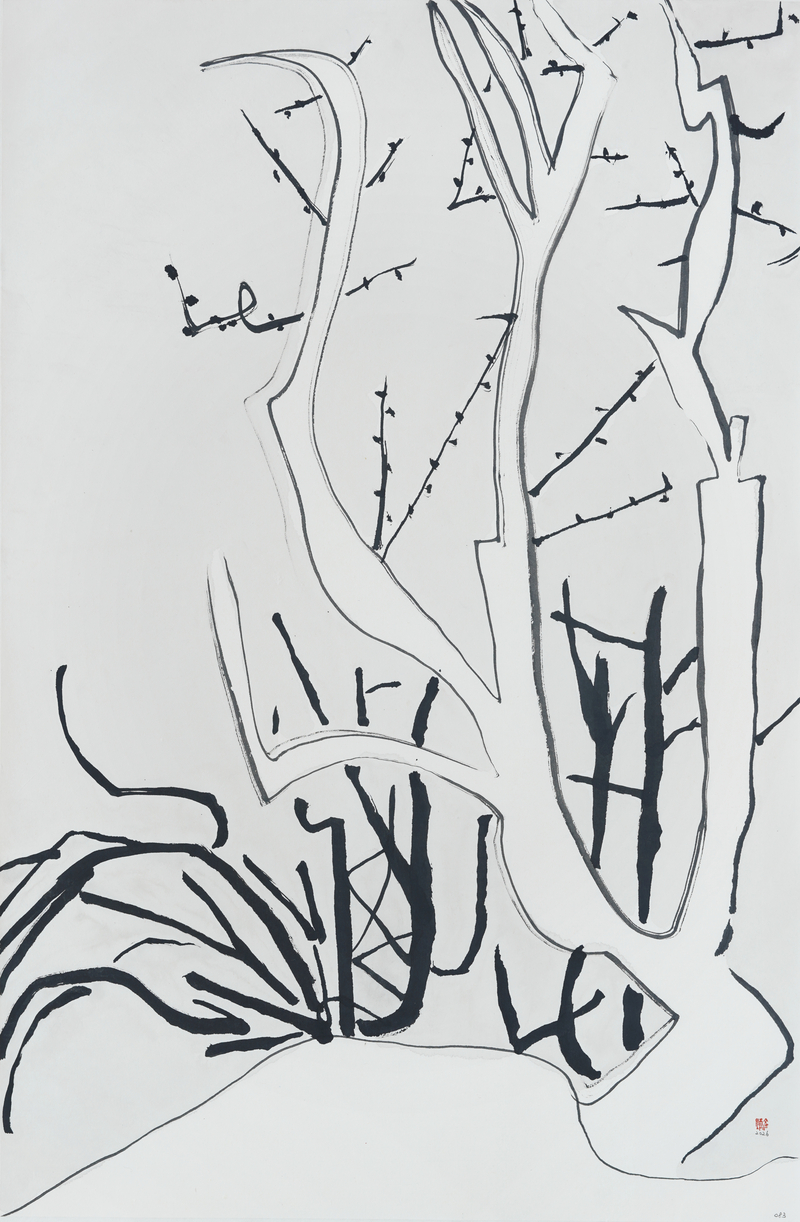 장병언, structure landscape 083, ink_on_paper, painting, 2026